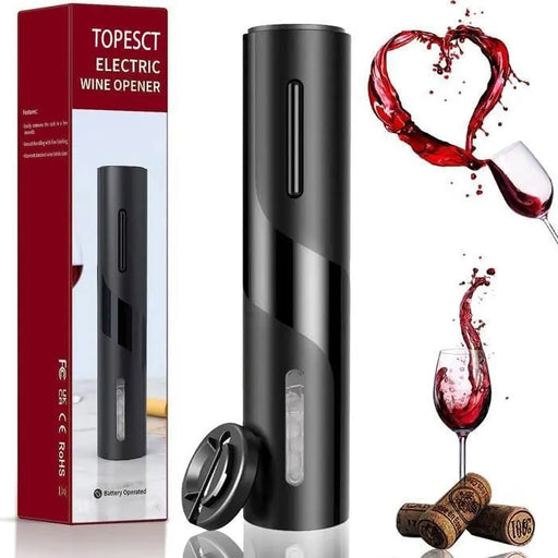 Tire Bouchon Électrique ,coupe-capsule, bouchon de bouteille de vin et bec verseur-pour la maison, le restaurant - TOPESCT